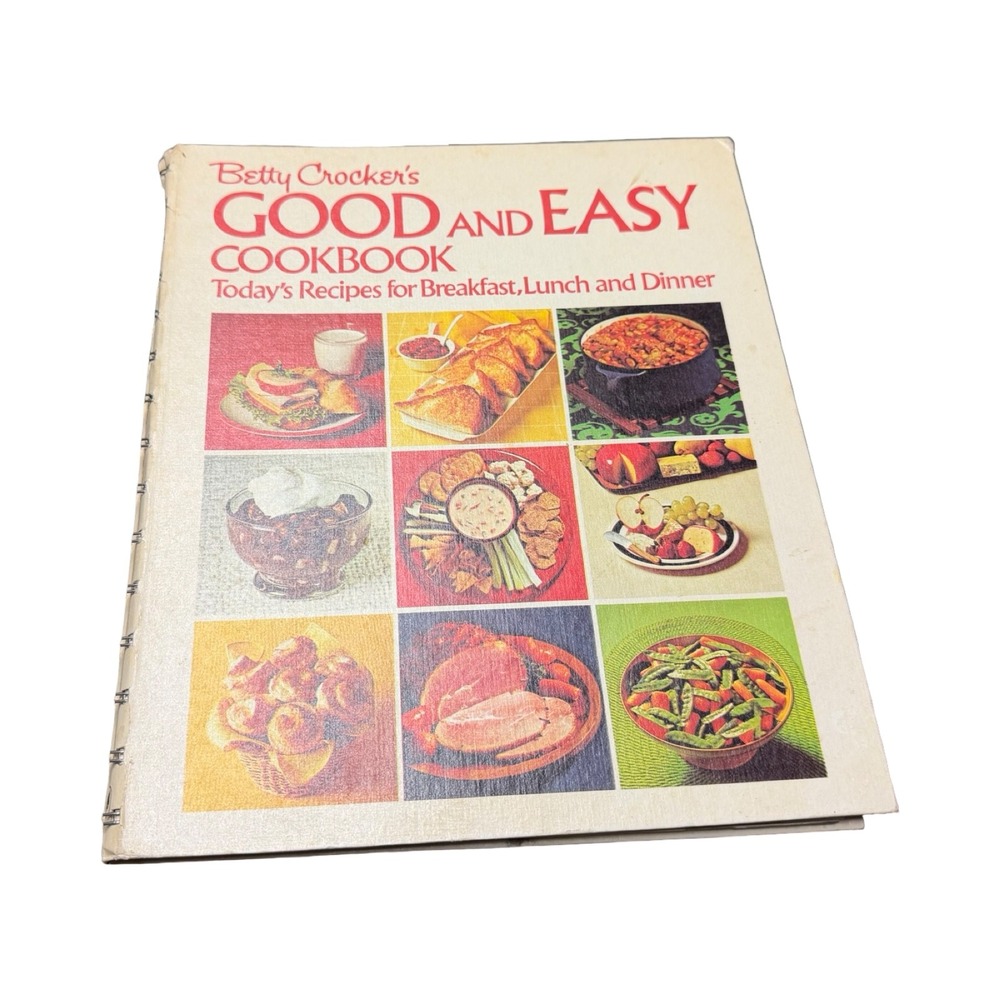 Betty Crocker's Good and Easy Cookbook 1973 Vintage Spiral Bound Golden Press